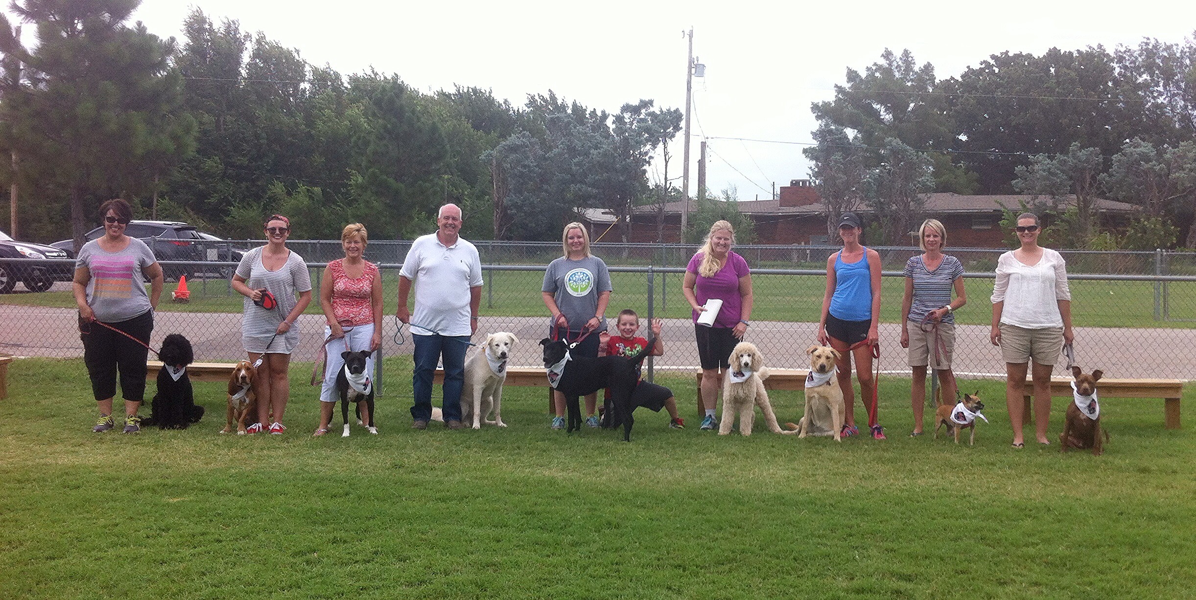 Obedience class graduates