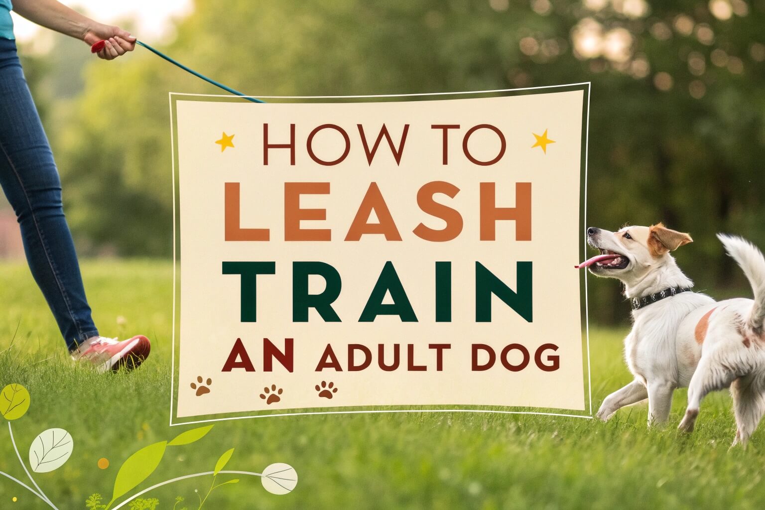 How to Leash Train an Adult Dog